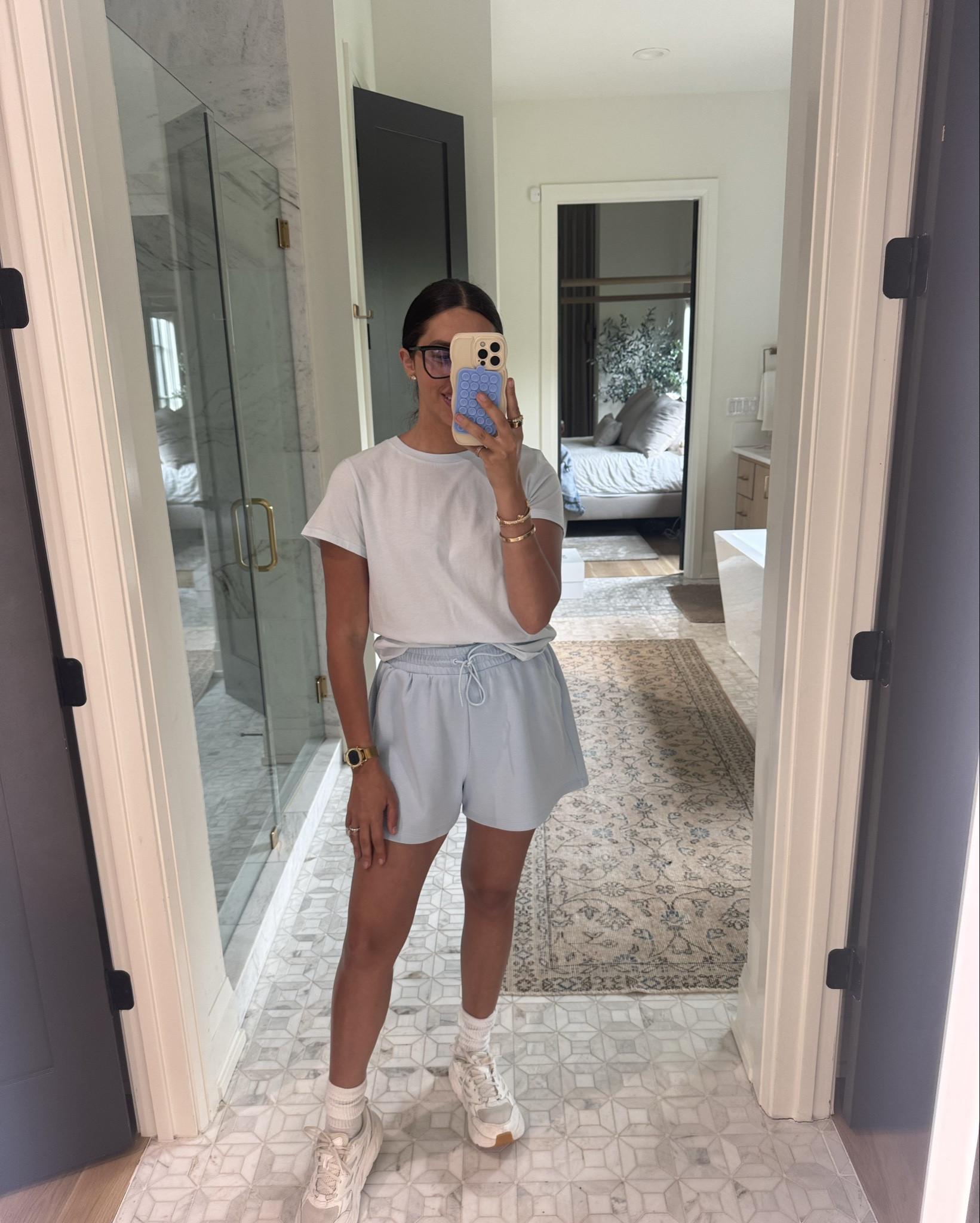 Medium in all pieces! 

Nuuds pieces I just got in! The blue color is so cute and perfect for spring 