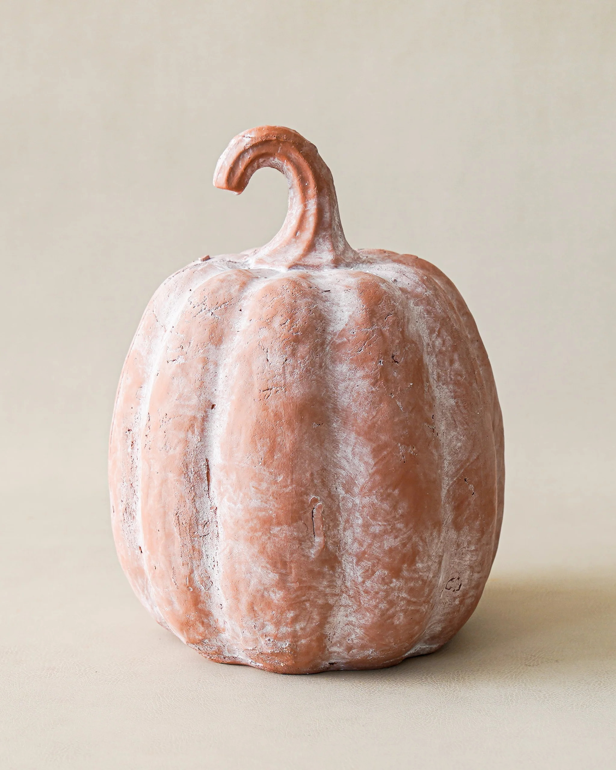 Whitewashed Terracotta Pumpkin | MJHome