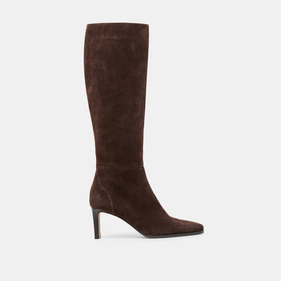 Emmi Boots Dk Brown Suede | DolceVita.com