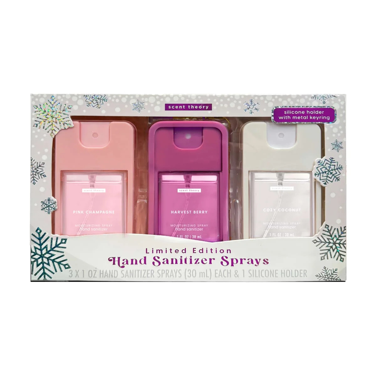 Scent Theory Limited Edition Holiday Hand Sanitizer Spray Gift Set, 3 Piece | Walmart (US)