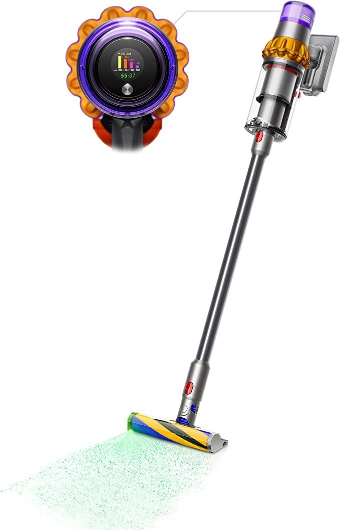 Dyson V15 Detect Cordless Vacuum Cleaner, Multicolor, 10.5"L x 9.8"W x 49.6"H | Amazon (US)