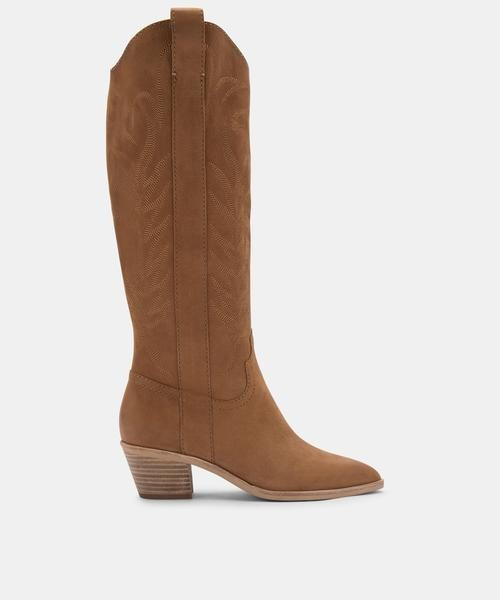 SOLEI BOOTS WHISKEY NUBUCK | DolceVita.com