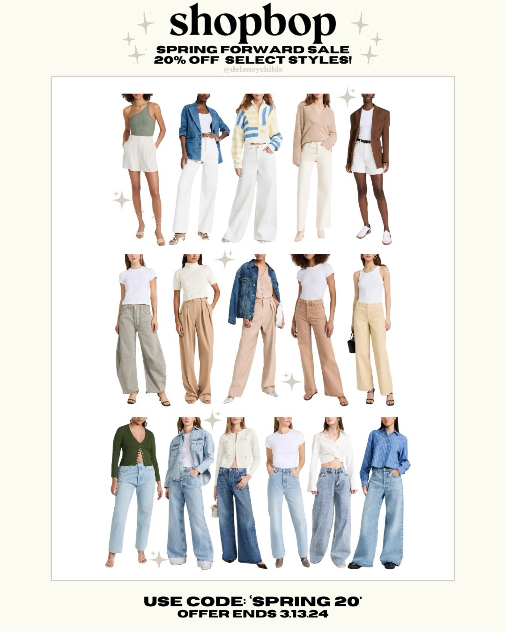Use code ‘SPRING20’ to get 20% off the Shopbop Spring Forward Sale 👡🦋🧈🩵

#LTKstyletip #LTKsalealert #LTKworkwear