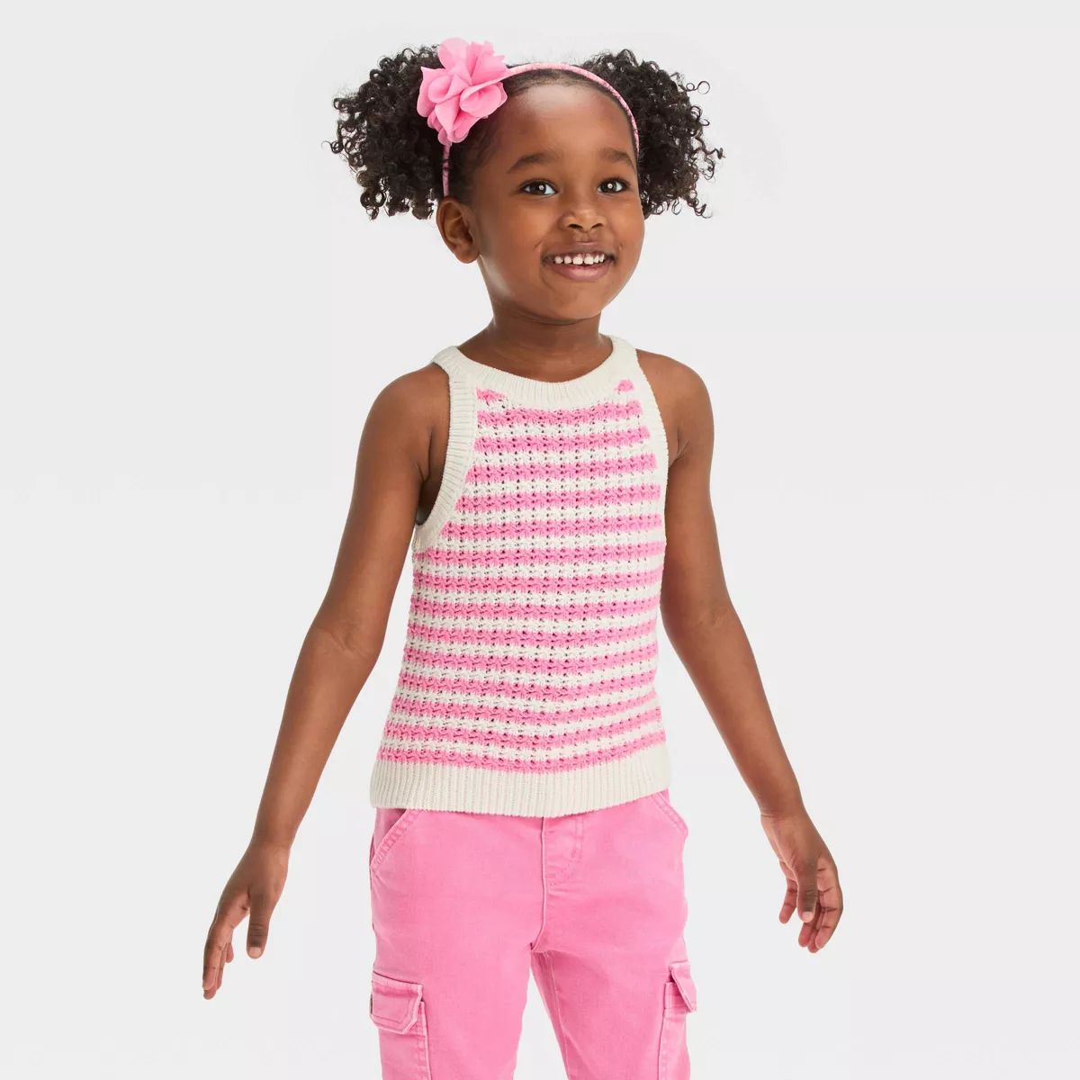 Toddler Girls' Striped Sweater Vest - Cat & Jack™ | Target