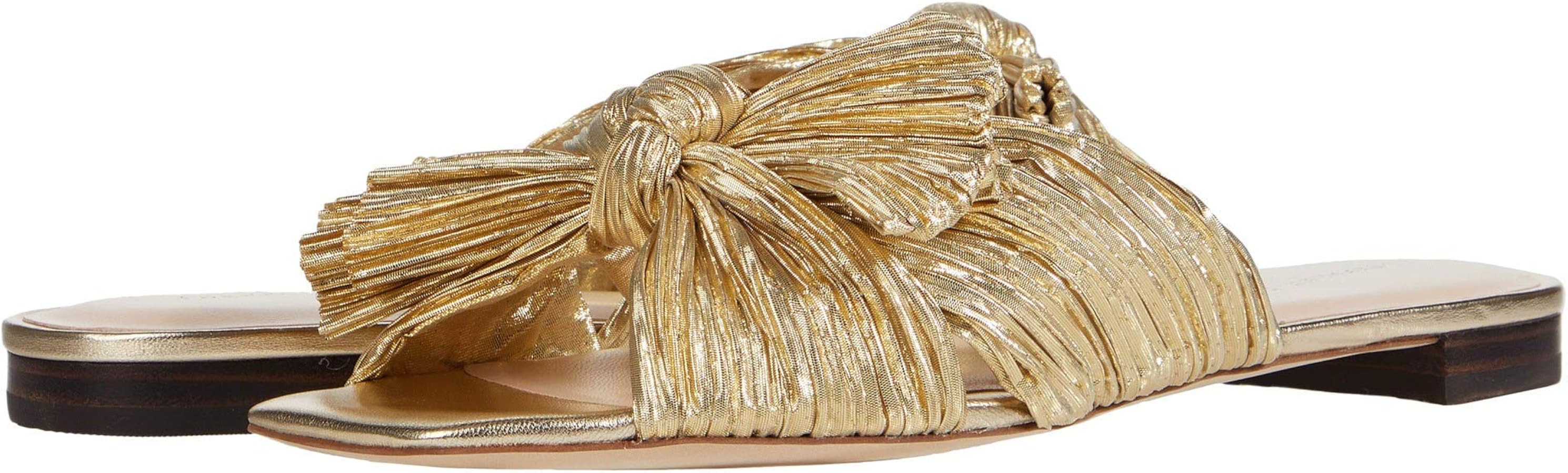 Loeffler Randall Women's Daphne Pleated Bow Slides | Amazon (US)