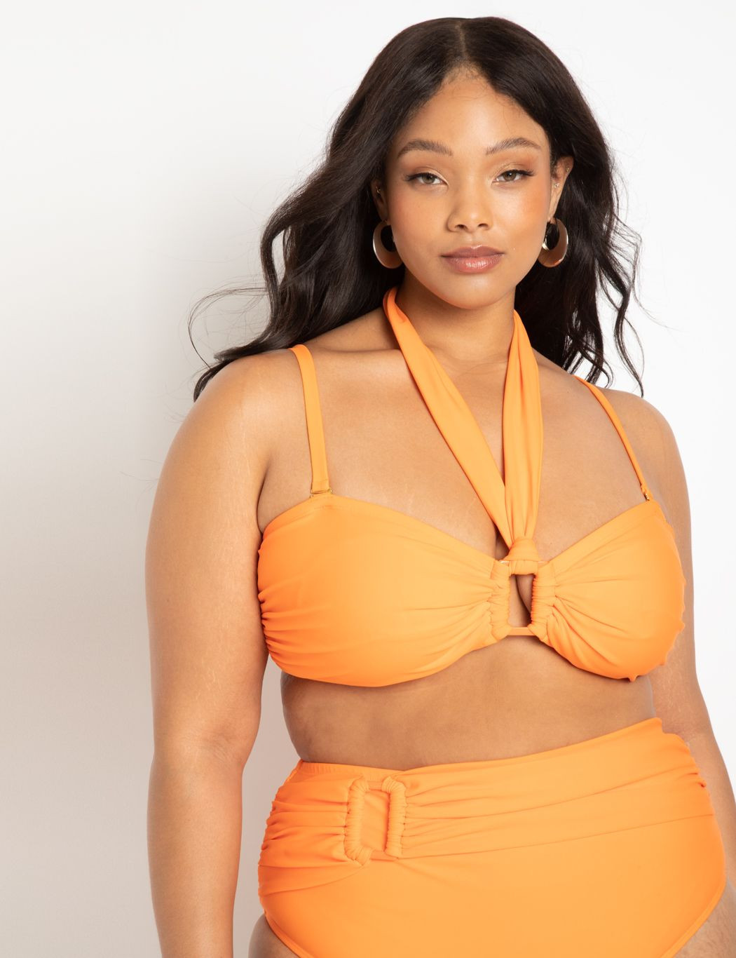 Gabi Fresh Swim x ELOQUII Halter Tie Bikini Top | Eloquii