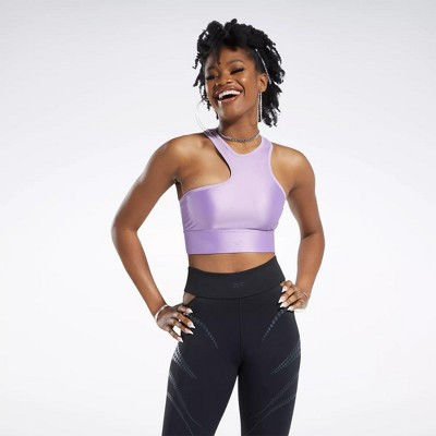 Reebok Cardi B One-Shoulder Crop Tank Top Womens Athletic Tank Tops | Target