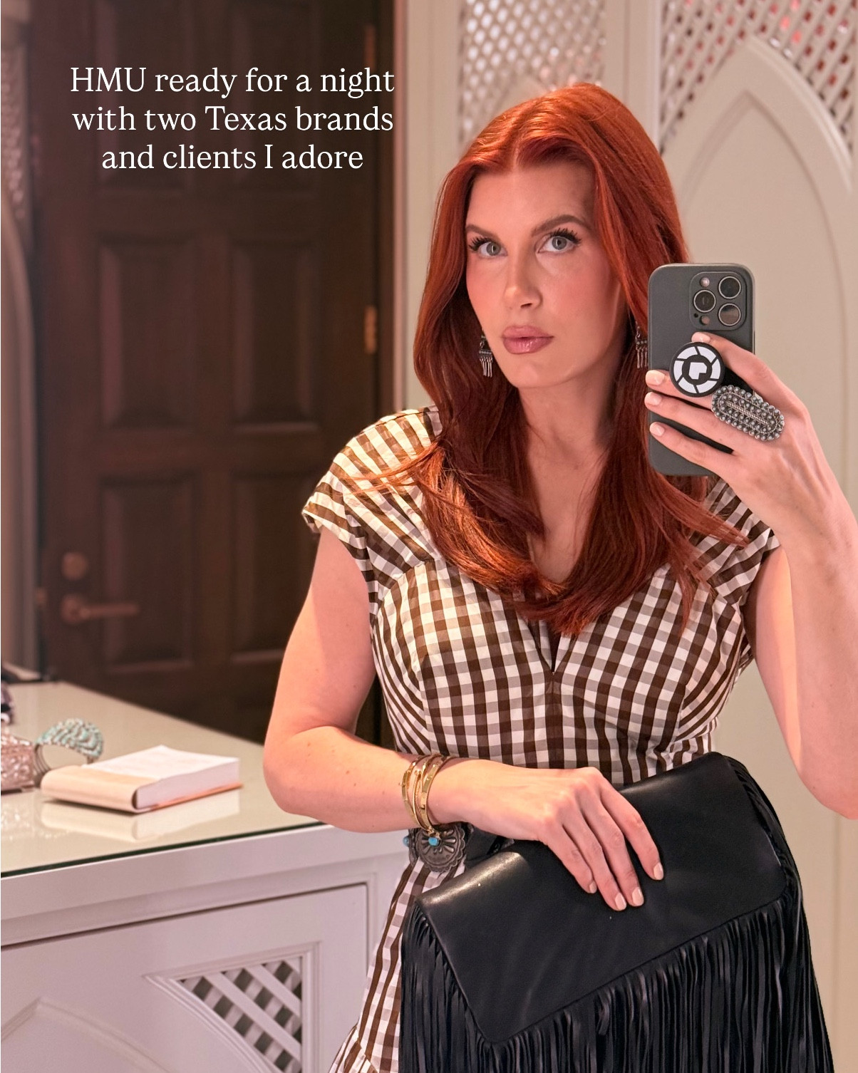 Light night with @LelaRose and @lucchese ✨