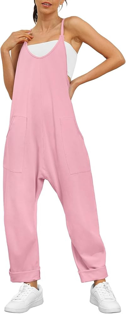 AUTOMET Jumpsuits for Women Casual Summer Outfits Rompers Comfy Beach Vacation Trendy Overalls Ju... | Amazon (US)