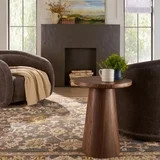 Better Homes & Gardens Ashby Pedestal End Table, Walnut Finish | Walmart (US)