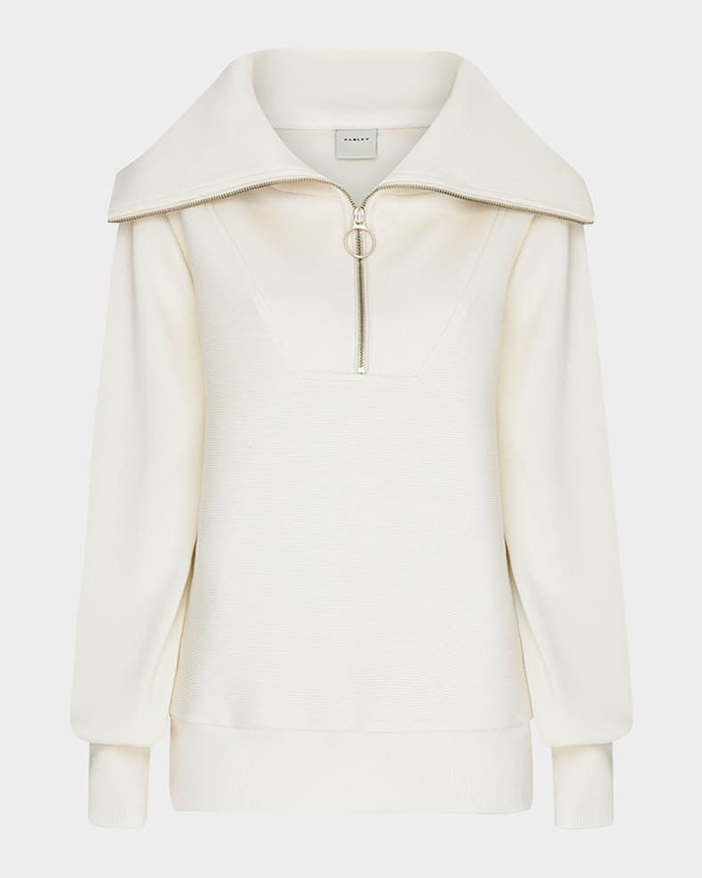 Varley Vine Oversized 1/2-Zip Pullover Sweatshirt | Neiman Marcus