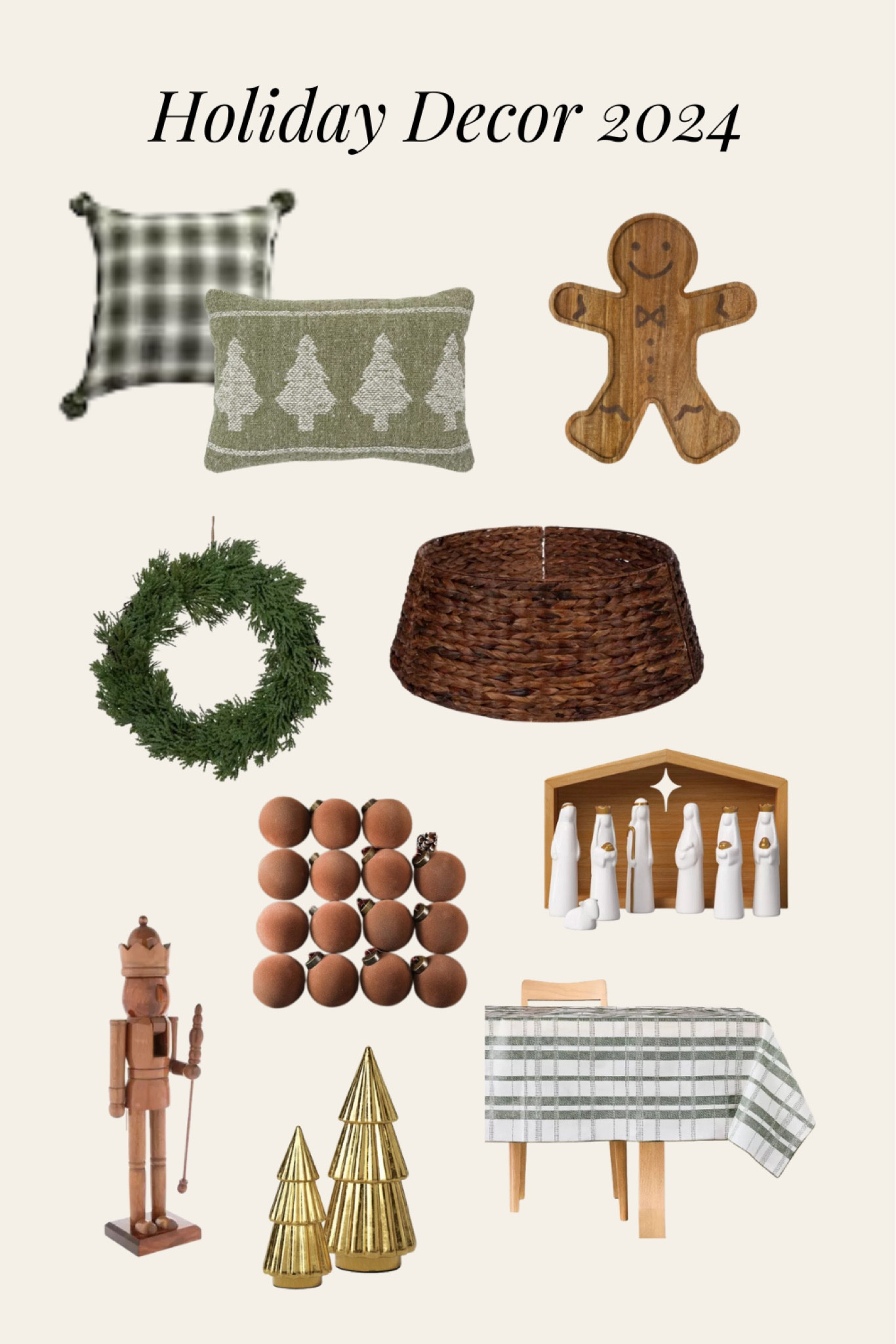 Everything I grabbed for Holiday decor part 1! 
The wreath, tree collar, and nutcracker are from Hobby Lobby! 

#LTKSeasonal #LTKHome #LTKHoliday