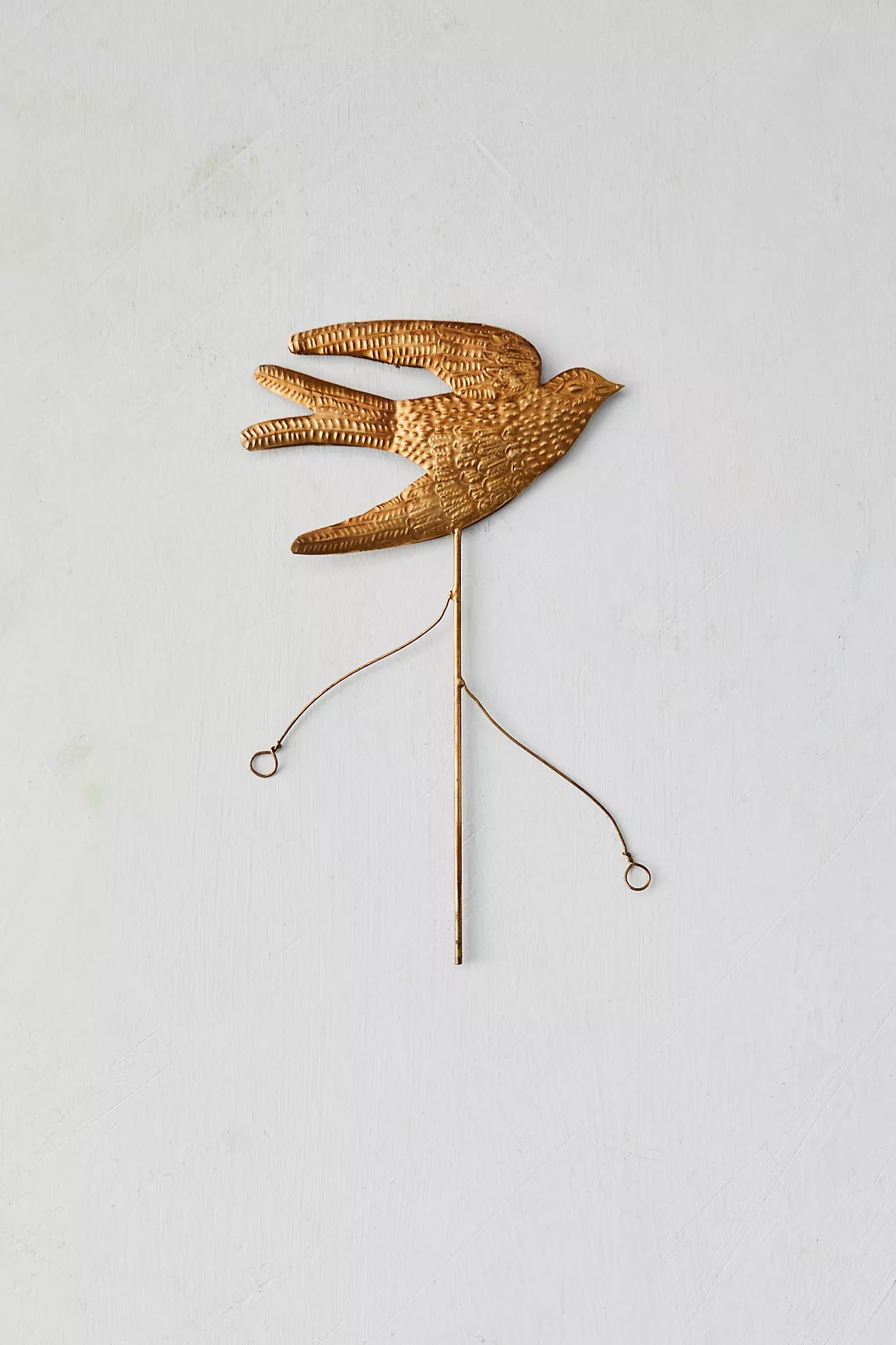 Gilded Iron Bird Tree Topper | Anthropologie (US)