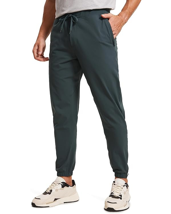 CRZ YOGA Mens 4-Way Stretch Golf Joggers with Pockets 30"/32" - Track Gym Athletic Workout Hiking... | Amazon (US)