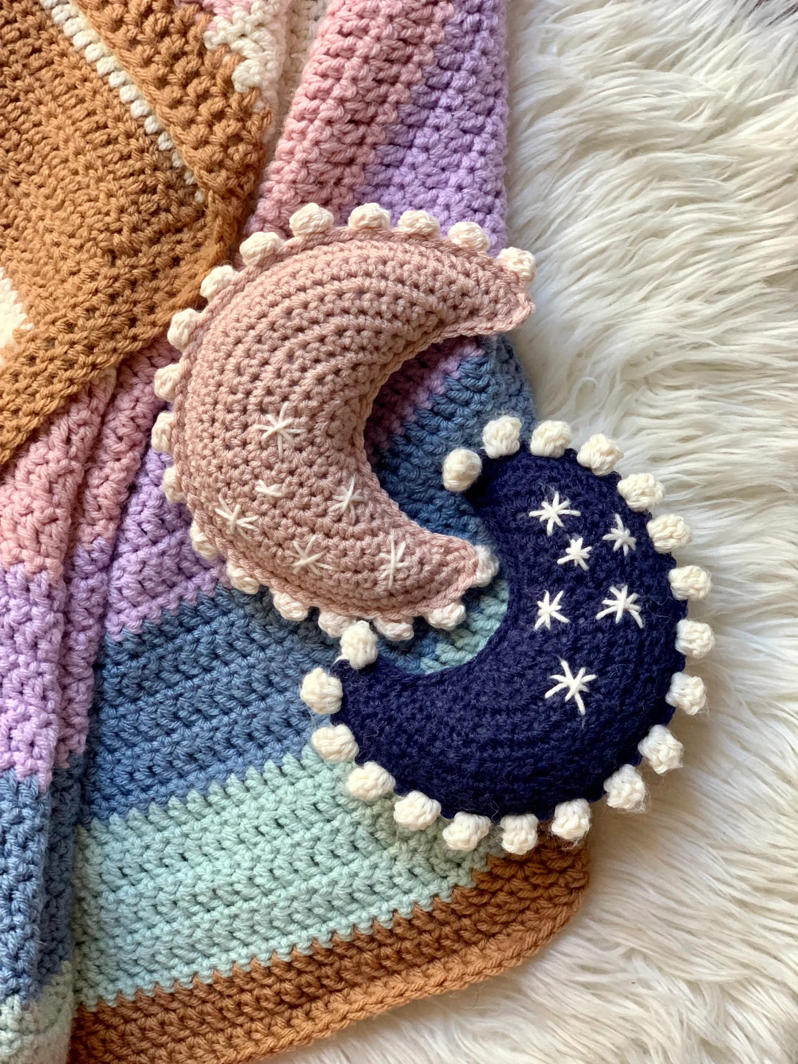 Moon Rattle / Crescent Moon Rattle / Crochet Baby Rattle / Crochet Baby Toy / Handmade Rattle Toy... | Etsy (US)