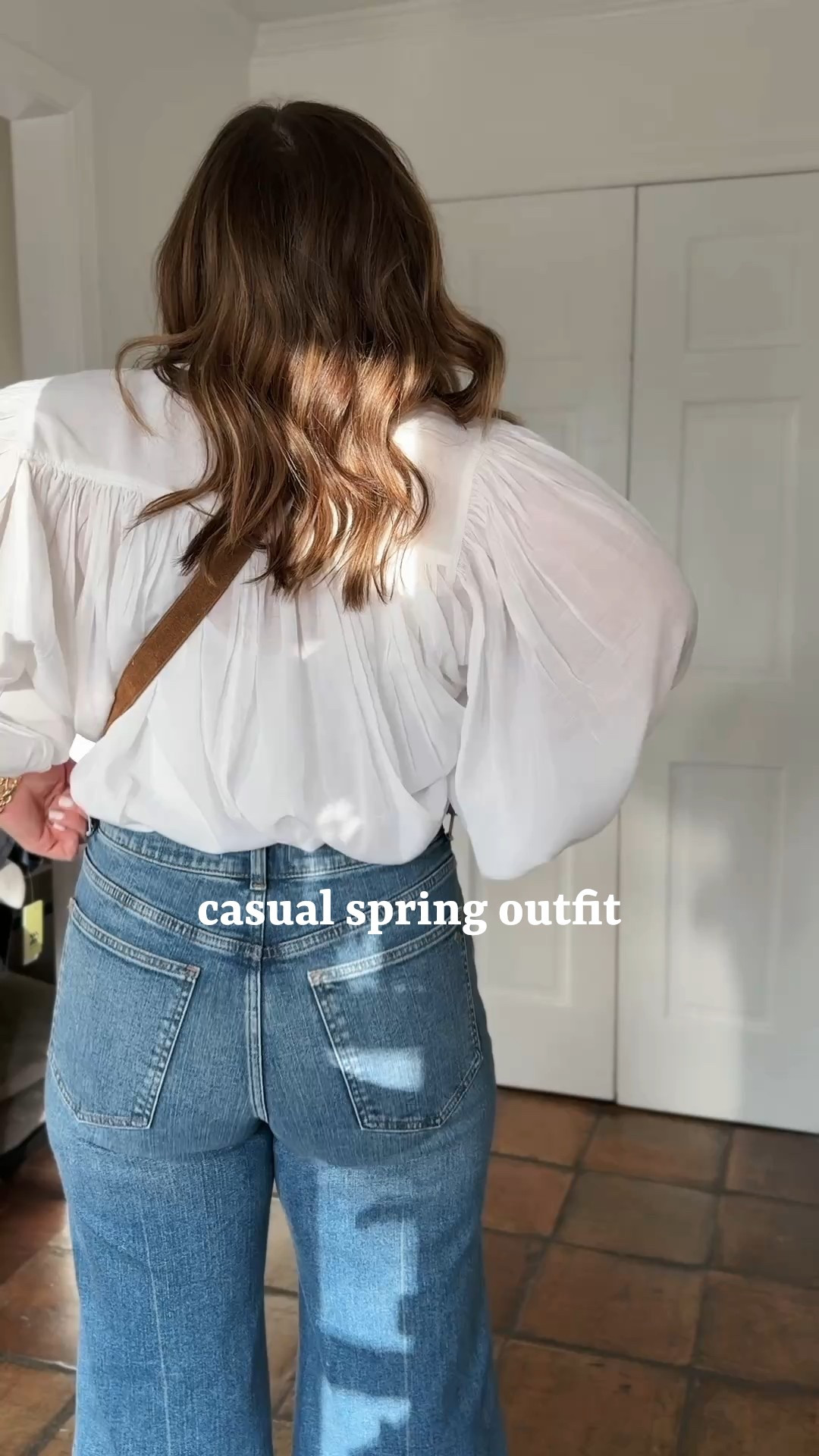 Obsessed with this cute little outfit!!🫶

Shirred cotton top/ size medium
Flared wide leg crop jeans/ size 28 regular 
Target sandals / tts
Large suede saddle bag 

Jewelry is from Abbott Lyon and you can use code LTK2FOR1 to get two pieces for the price of one

#LTKStyleTip #LTKOver40