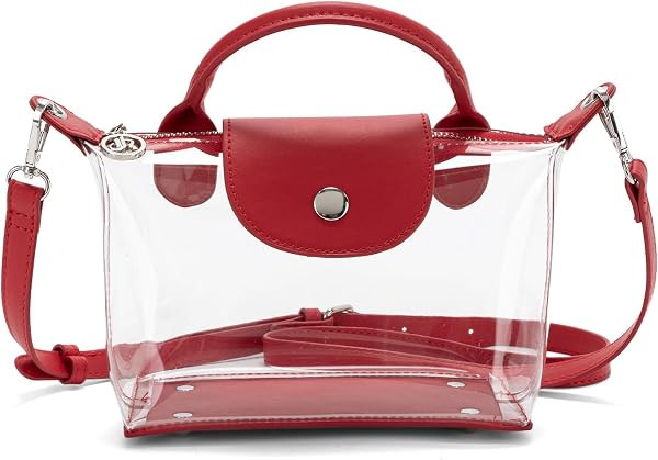 Y&R Direct Clear Bag Purse Stadium Approved Transparent Handbags See Through Crossbody Bag for Concerts Sports Events | Amazon (US)