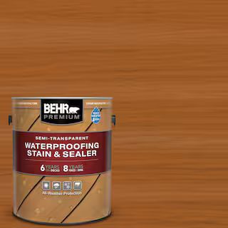 1 gal. #ST-533 Cedar Naturaltone Semi-Transparent Waterproofing Exterior Wood Stain and Sealer | The Home Depot
