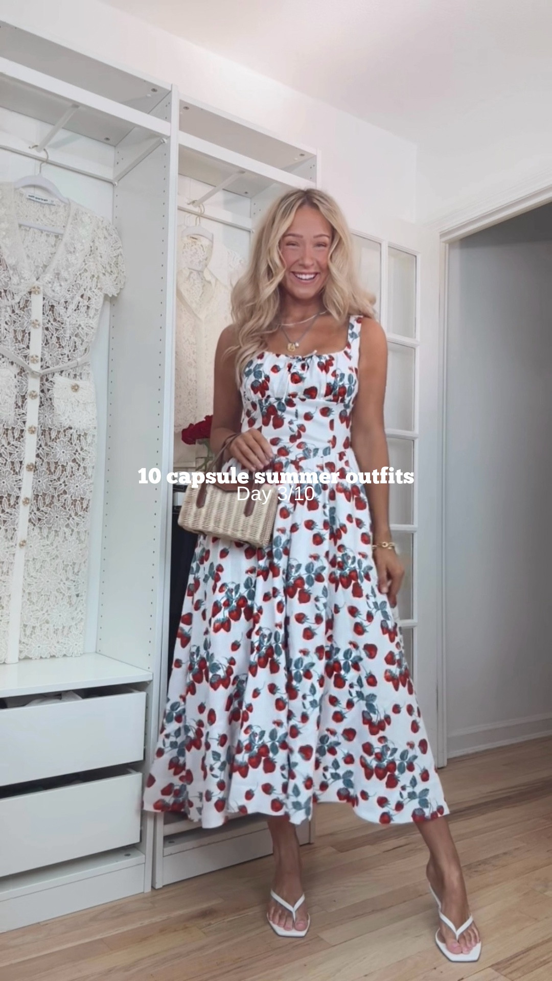 HOT TAKE: a statement dress IS a capsule wardrobe essential! You can dress it up with your shoes and accessories for graduations and brunch, or dress it down with flat sandals and a straw tote bag for everyday or a backyard barbecue! It’s the dress that does it all!✨