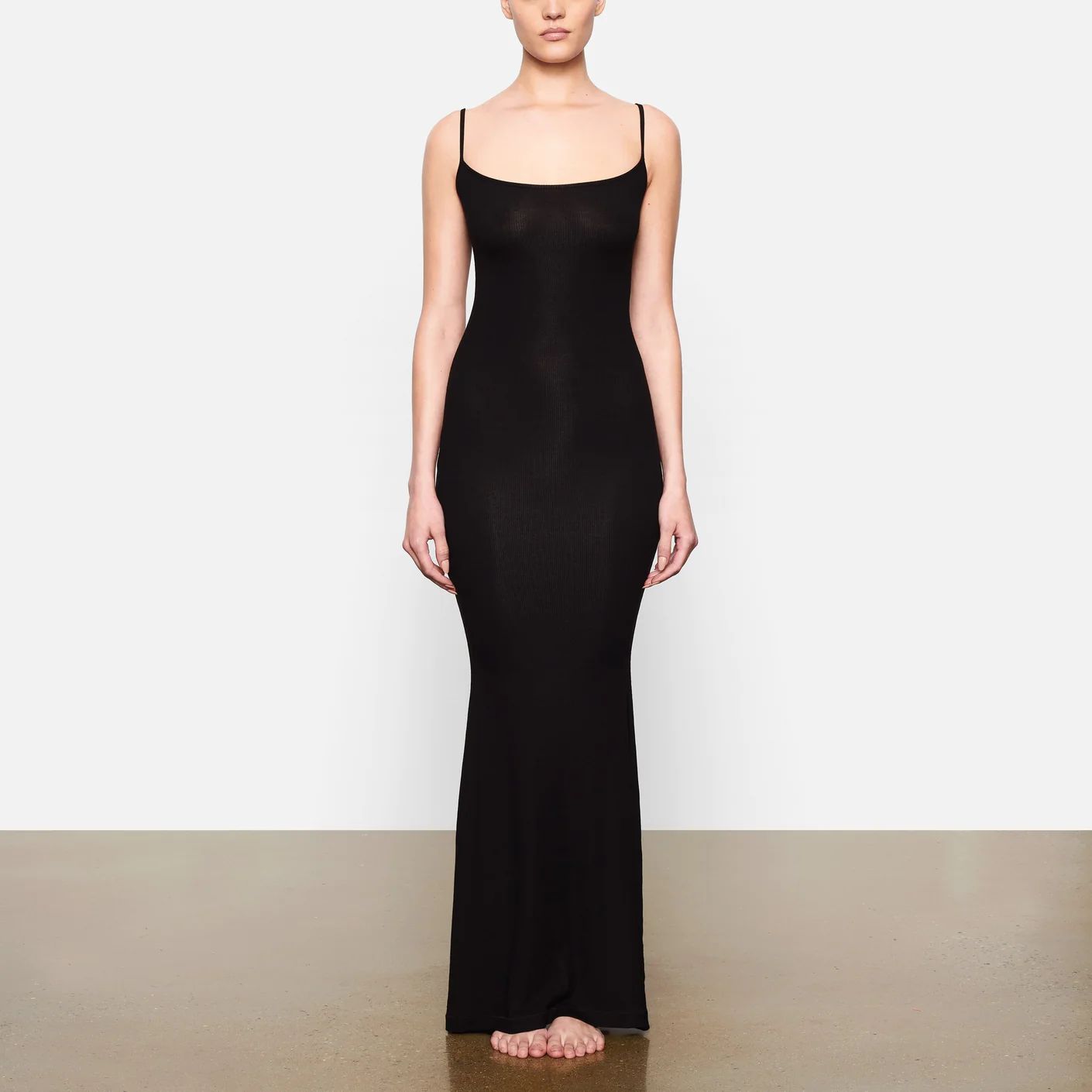 SOFT LOUNGE LONG SLIP DRESS | SKIMS (US)