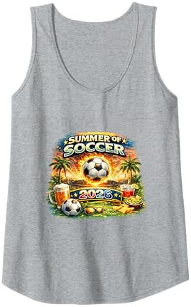 Summer of Soccer 2026 Fan Football Game Day Tropical Tank Top | Amazon (US)