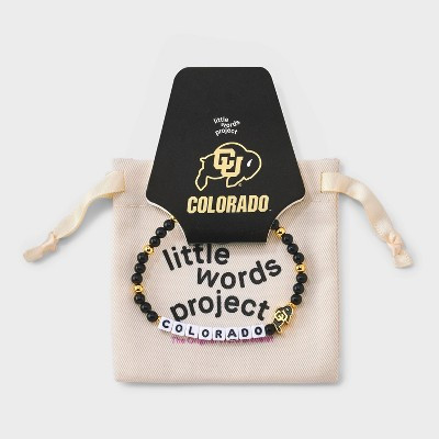 Little Words Project Colorado University Beaded Bracelet - Black/Gold | Target