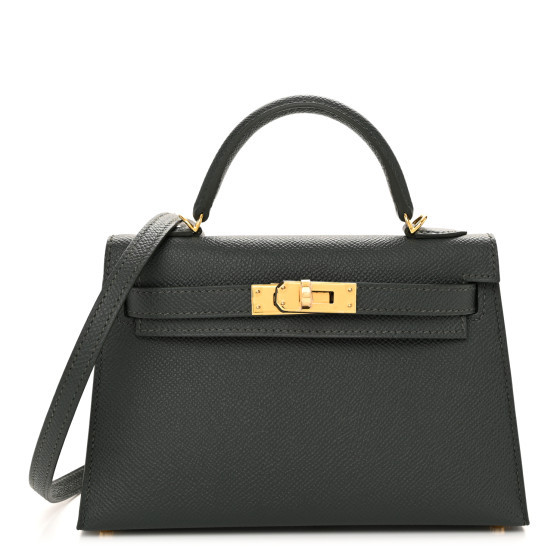Epsom Mini Kelly Sellier 20 Vert Mangrove | FASHIONPHILE (US)
