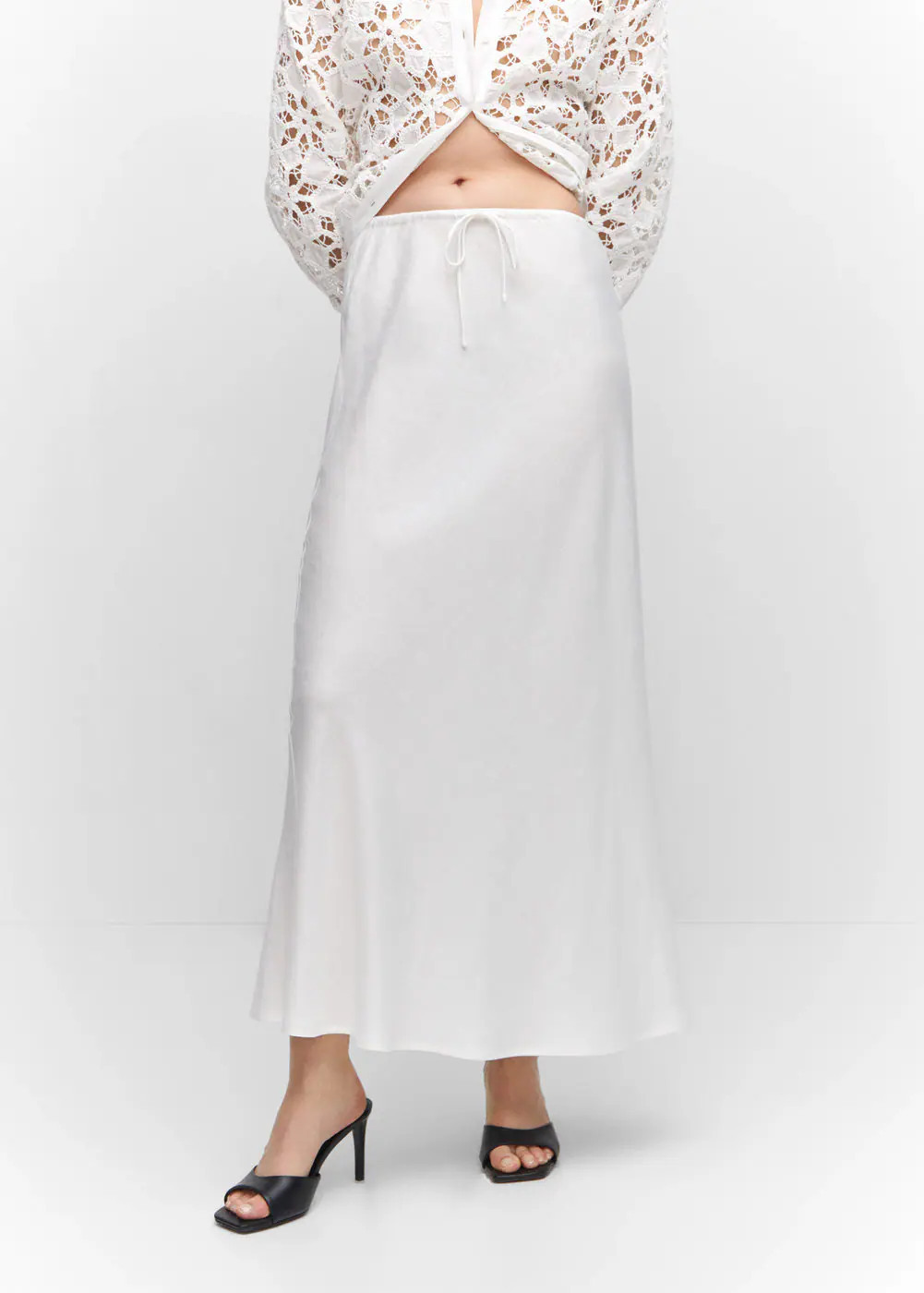 Gonna lunga fiocco -  Donna | Mango Italia | Mango IT