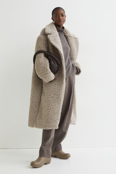 Wool-blend teddy coat | H&M (UK, MY, IN, SG, PH, TW, HK)