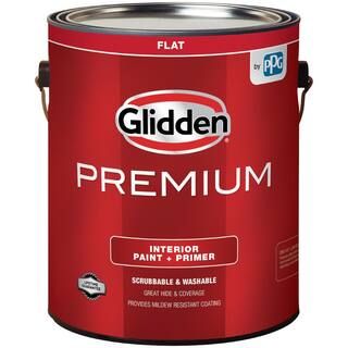 Glidden Premium 1 gal. Base 1 Flat Interior Paint GLN9011N-01 - The Home Depot | The Home Depot
