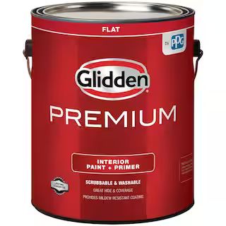 Glidden Premium 1 gal. Base 1 Flat Interior Paint GLN9011N-01 - The Home Depot | The Home Depot