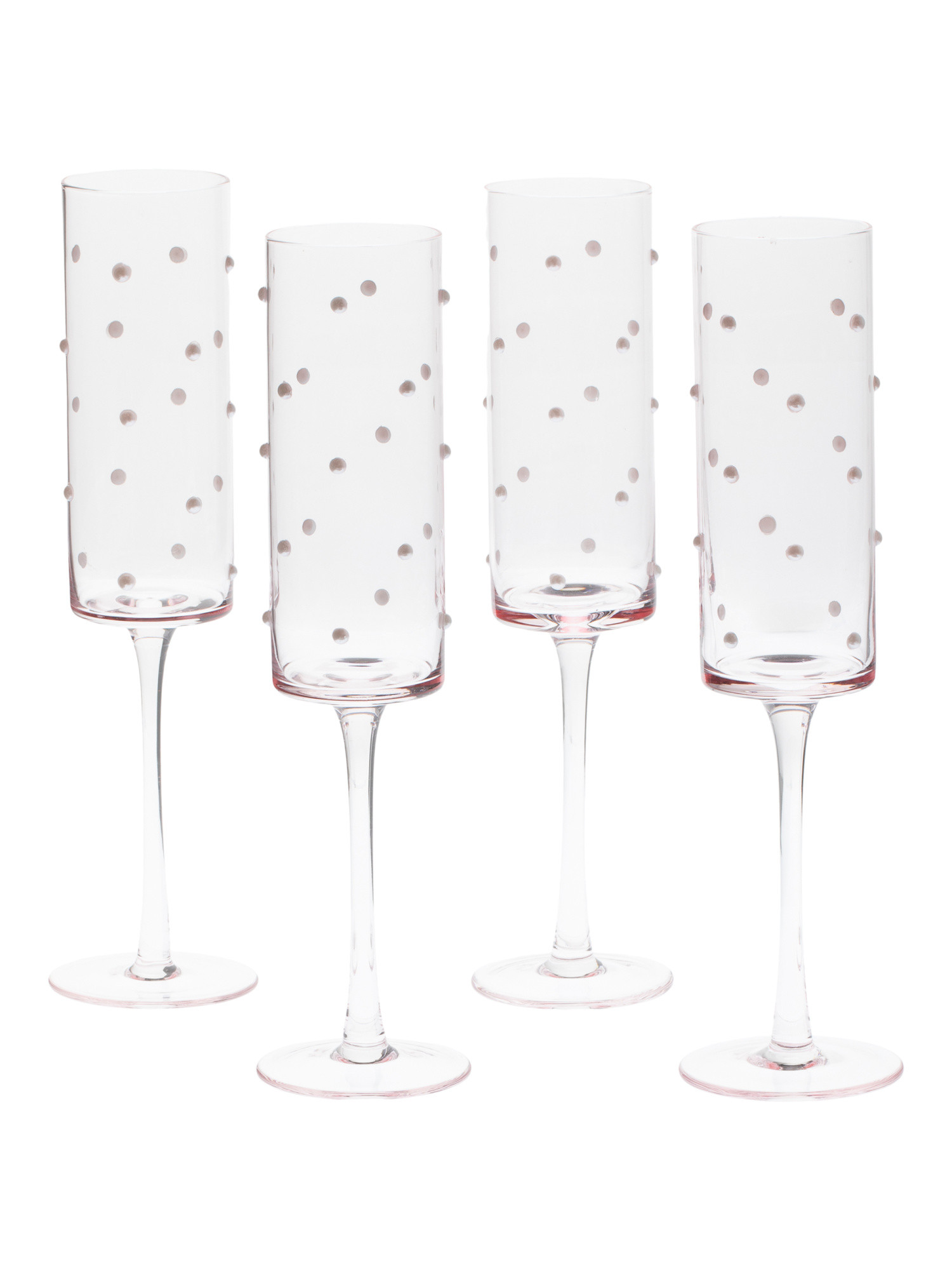 4pk Bead Flute Glasses | Marshalls