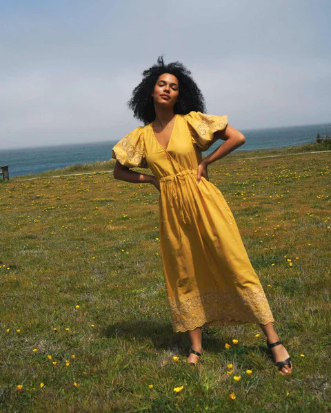 The Dahlia Dress | Chamomile Embroider | Christy Dawn