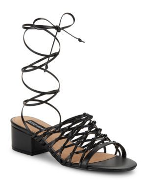 Design Lab Lord & Taylor - Mya Lace-Up Sandals | Lord & Taylor