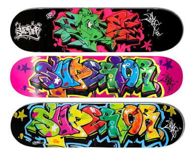 Superior Set of 3 skateboard decks2010