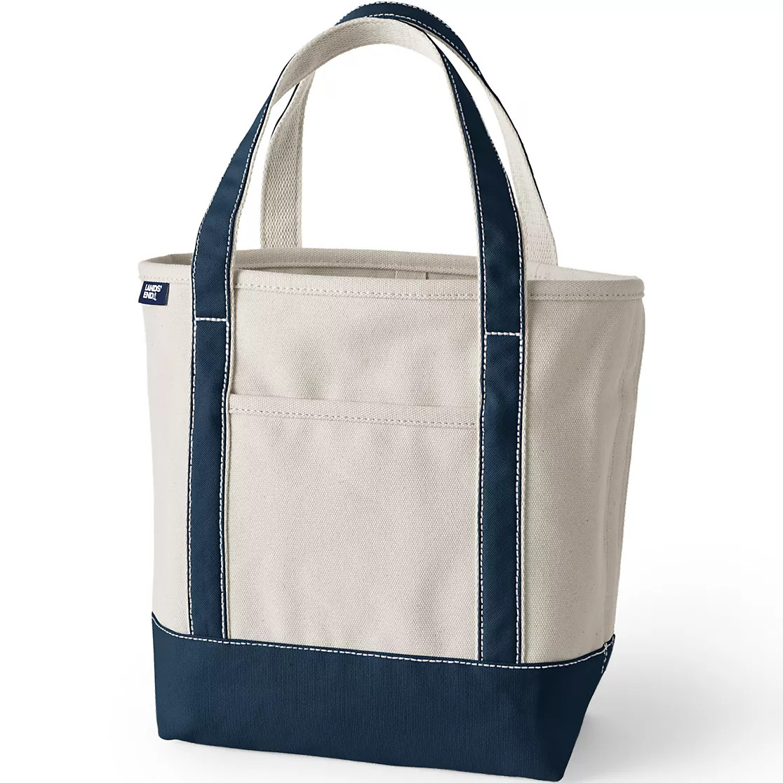 Medium 5 Pocket Open Top Canvas Tote Bag | Lands' End (US)