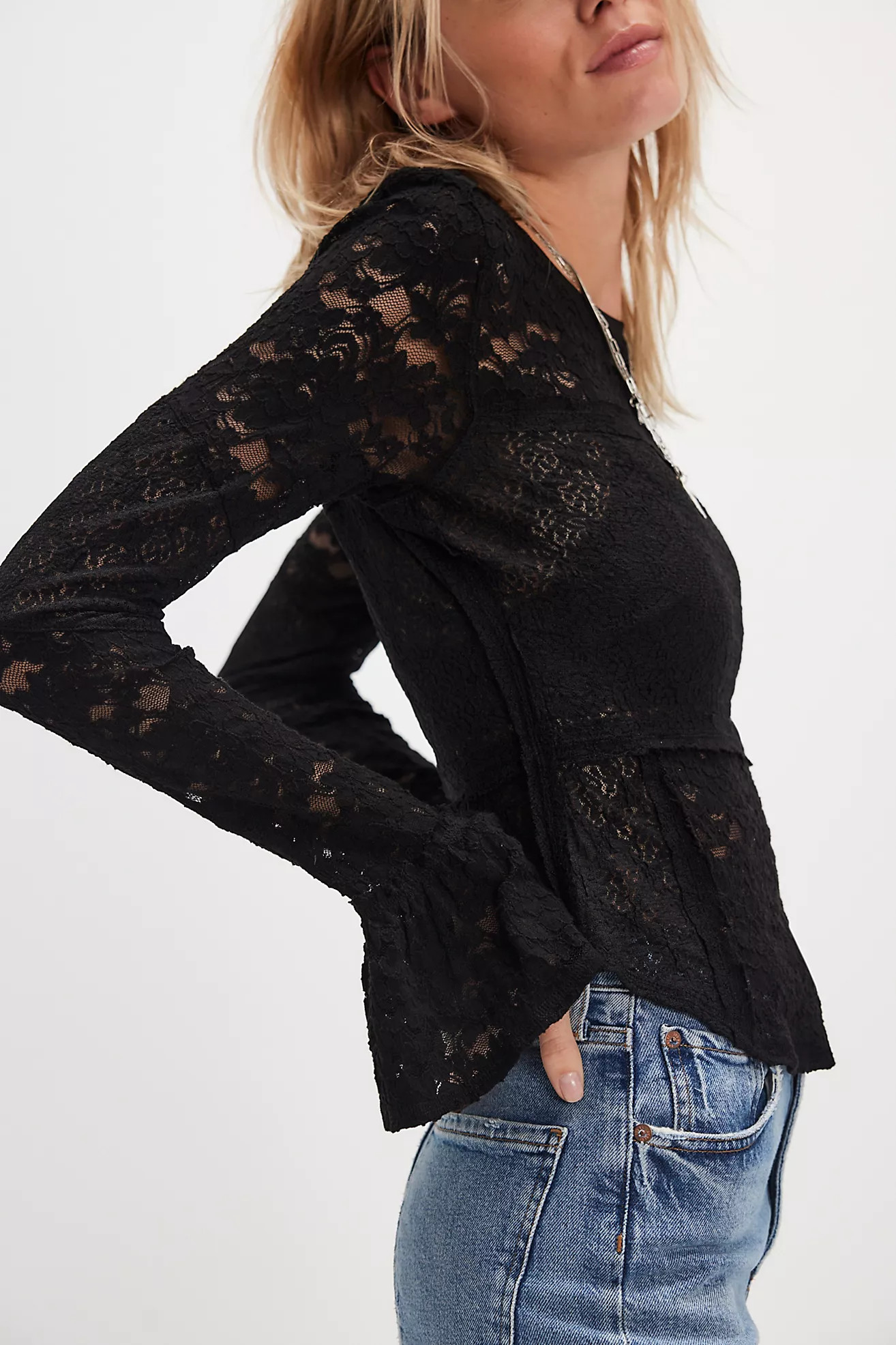 Lace Layering Long Sleeve | Free People (Global - UK&FR Excluded)