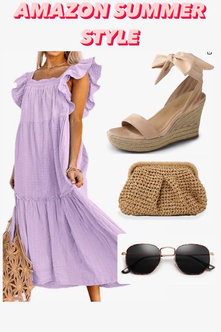 
Stunning light purple dress for the summer. So beautiful to wear to any occasion. #amazon 

#LTKStyleTip