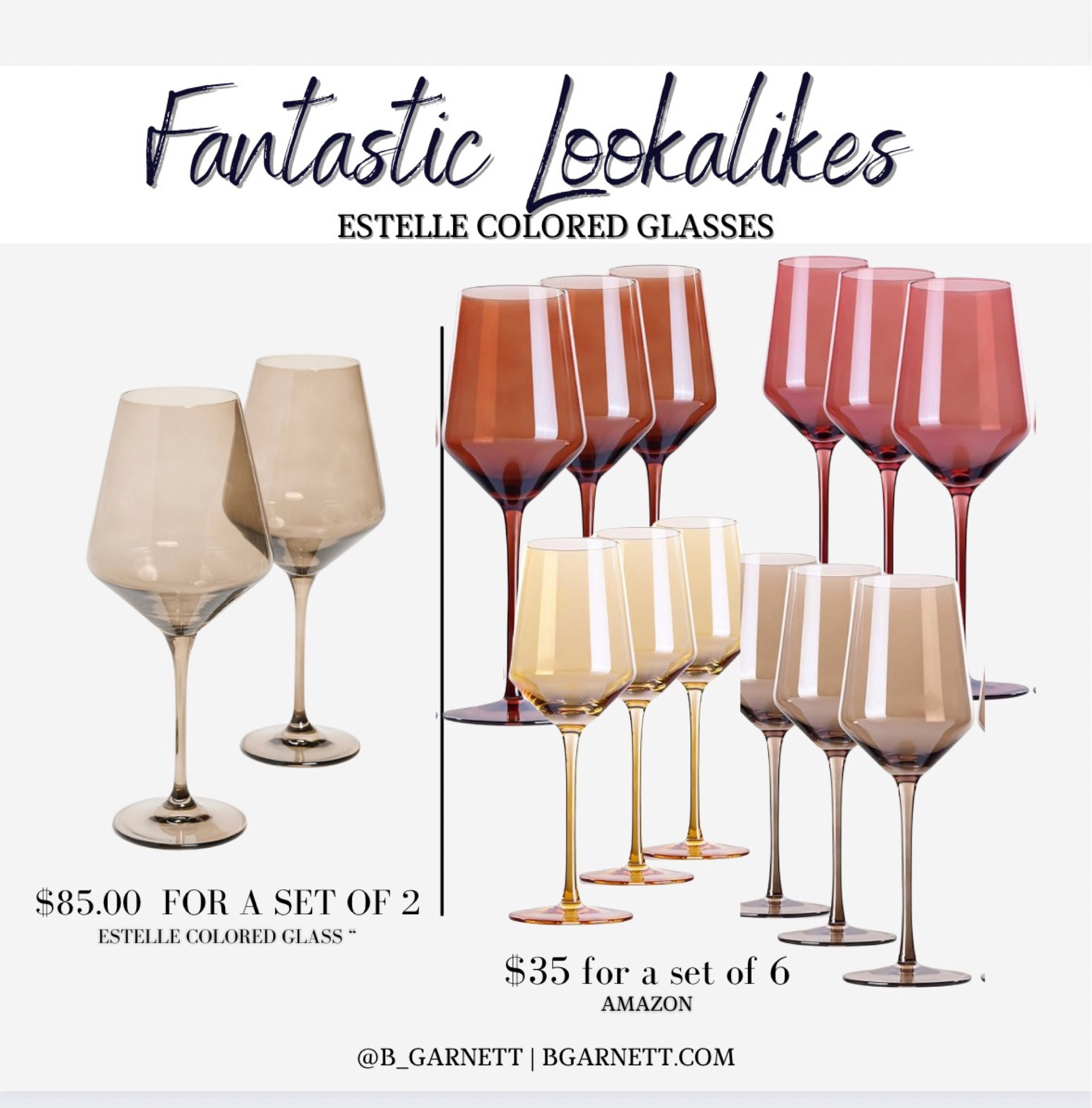 Estelle Colored Glass Dupe fFrom Amazon 

Under $35 for a set of 6

Entertaining essentials | wine glasses | dupe | colored wine glasses 

#LTKparties #LTKfindsunder50 #LTKhome
