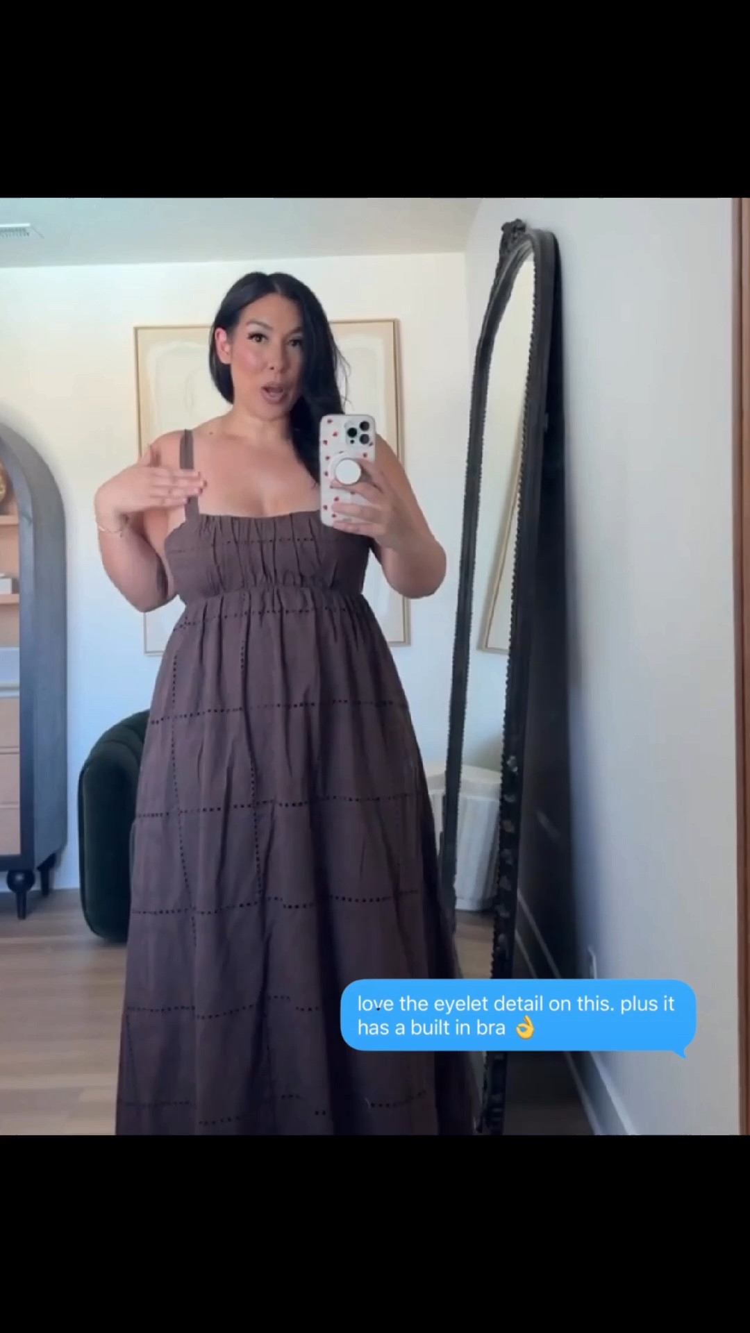 The eyelet detail on this @abercrombie dress is so cute and perfect for summer. Size XL 

midsize fashion, ootd, outfit inspo, vacation outfit

#LTKootd #LTKSeasonal #LTKMidsize