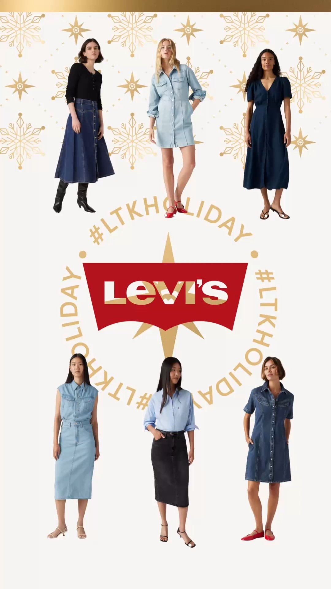 30% off Levi’s!
They have the best denim skirts and dresses! 

#LTKFindsUnder100 #LTKHoliday #LTKSaleAlert