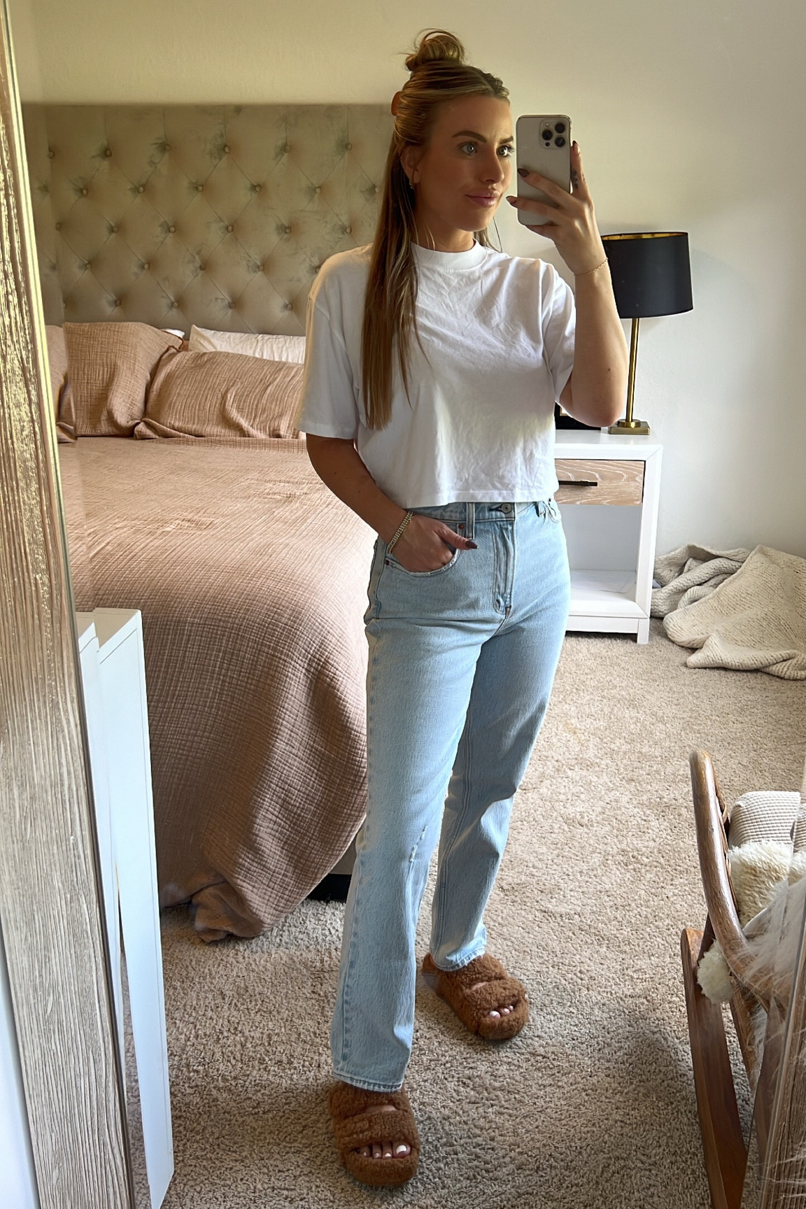 These are going to be your new favorite pair of jeans!! And they are still on sale today! 

Size s in top, 26s in jeans

#LTKunder100 #LTKCyberweek #LTKsalealert
