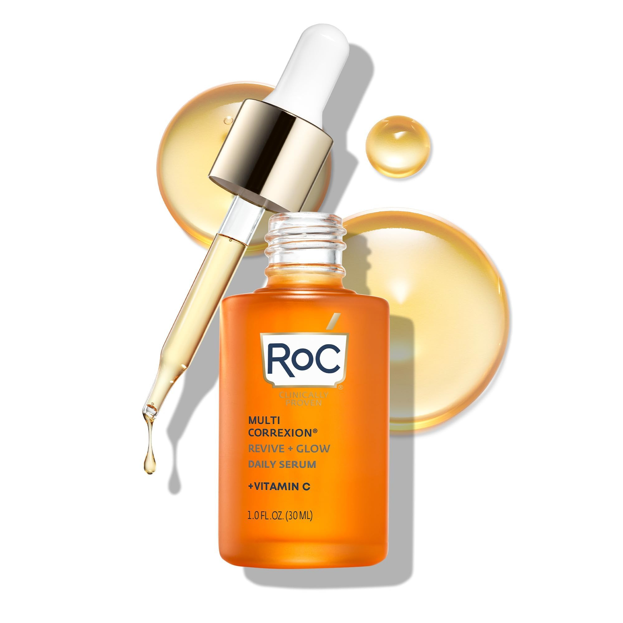 RoC Multi Correxion Revive + Glow 10% Active Vitamin C Serum for Face, Daily Anti-Aging Wrinkle a... | Amazon (US)