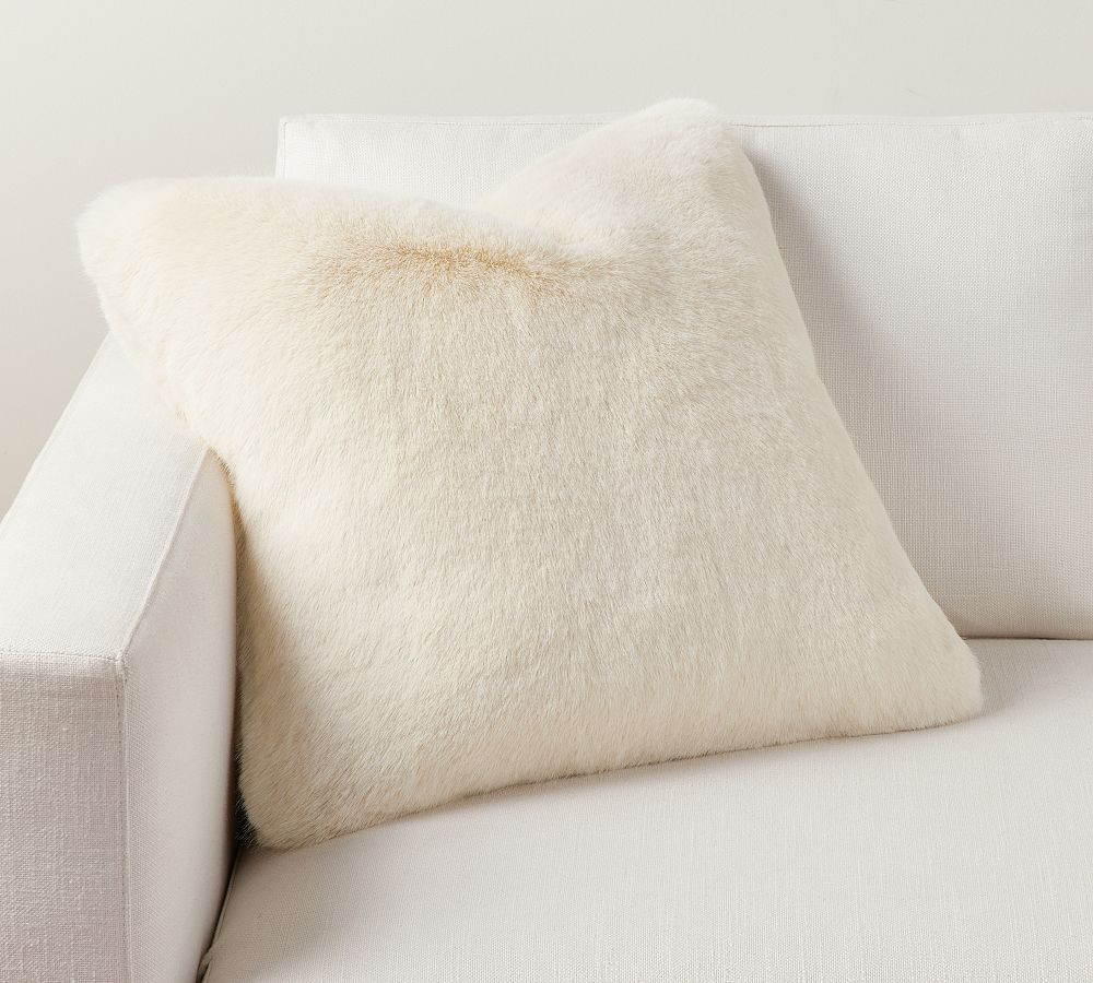 Faux Fur Mink Pillow Cover | Pottery Barn (US)