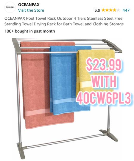 Pool towel rack 

#LTKSaleAlert #LTKFindsUnder50 #LTKSeasonal