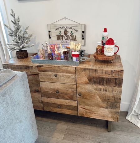 My Hot Cocoa Bar - Linked some similar goodies, my tray, buffet table and some similar wooden hot cocoa signs! 

#LTKhome #LTKunder50 #LTKHoliday