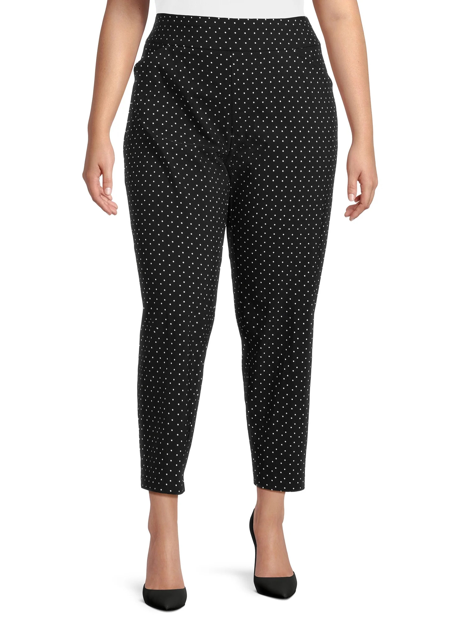 Just My Size Women's Plus Size Millennium Slim Leg Dress Pants, 28" Inseam for Regular - Walmart.... | Walmart (US)