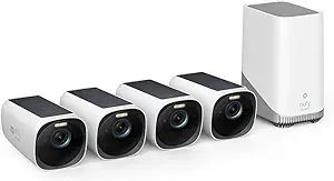 eufy Security eufyCam S330 (eufyCam 3) 4-Cam Kit, Security Camera Outdoor Wireless, 4K with Integ... | Amazon (US)