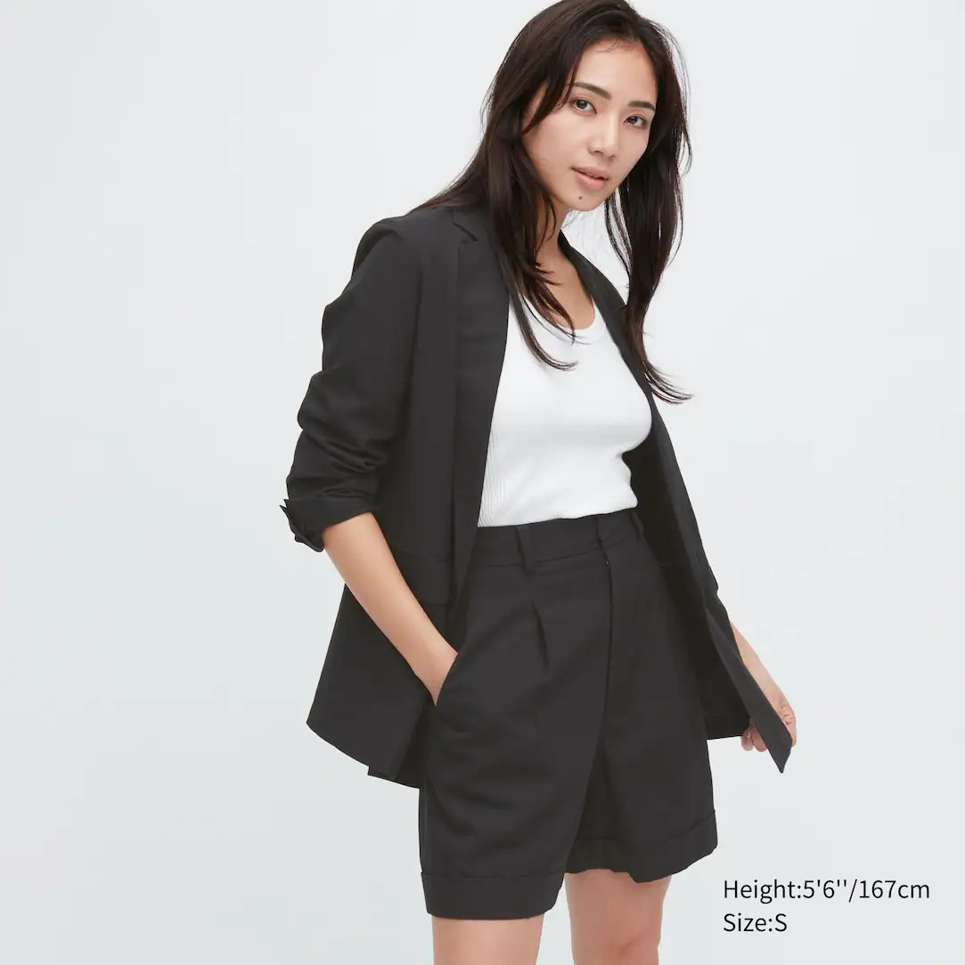 SHORTS LINO MEZCLA TIRO ALTO | Uniqlo ES