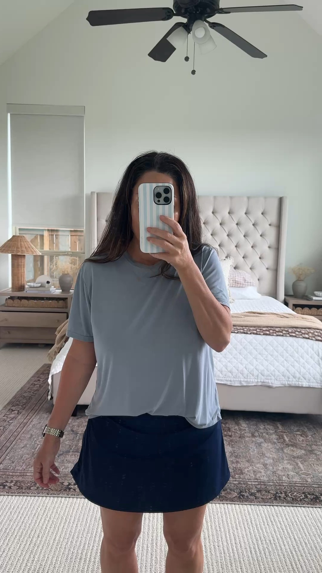 My favorite Amazon skort for summer is back in rotation. The built-in shorts have pockets, it stays comfortable all day, and the length works perfectly for my 5’1” frame. Affordable summer outfit. Paired it with an oversized buttery-soft tee for an easy outfit that’s great for errands, travel days, walks, or lounging at home. Summer outfit, travel outfit. Lululemon dupe, Vuori dupe. Both pieces run true to size and are staples I reach for constantly.

Save & follow me on LTK for daily fashion, home decor, beauty favorites, and Amazon finds.

#LTKootd #LTKvlog #LTKPetite